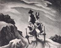 Thomas Hart Benton GOIN' HOME Lithograph - Sold for $2,176 on 11-15-2025 (Lot 256).jpg